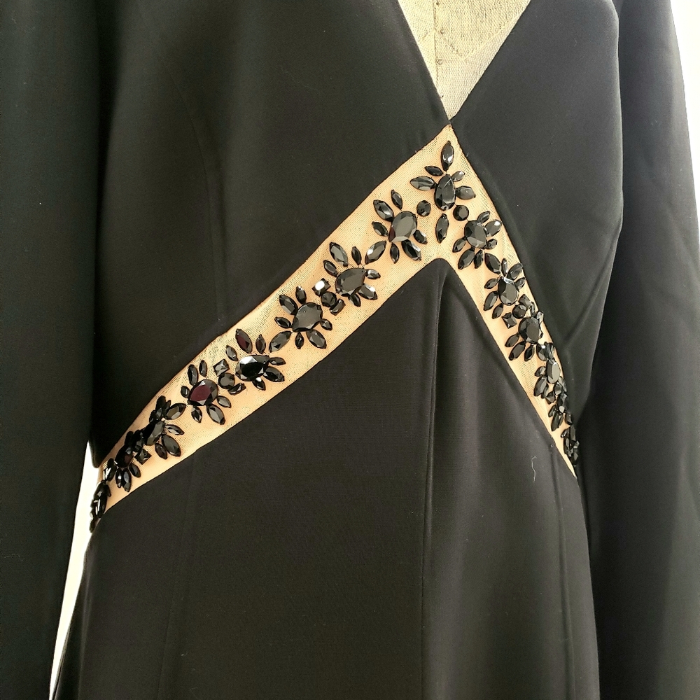 PRICE REDUCED MK Collection Jeweled Gown Sz 16 - Picture 7 of 8
